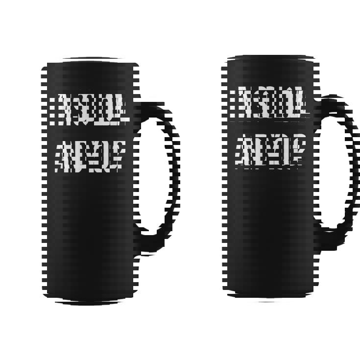 面白いtシャツ 下ネタ 文字 ダジャレ メンズ おもしろtシャツ ジョーク 男性用 英語 I'mo Low コーヒーマグ