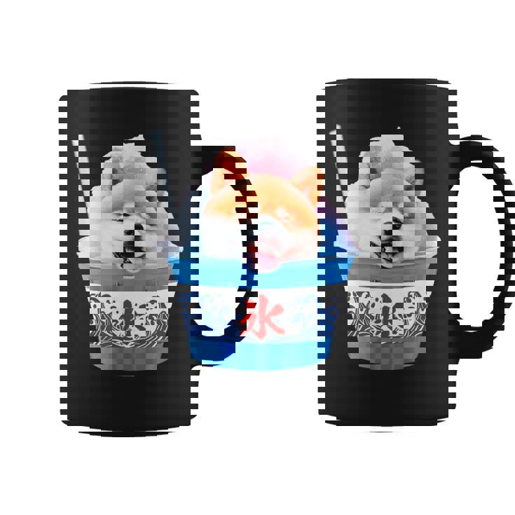 面白いtシャツ 柴犬 かき氷 イヌ わんこ メンズ 犬好き グッズ かわいい おもしろ 面白い 服 ネタ 夏 コーヒーマグ