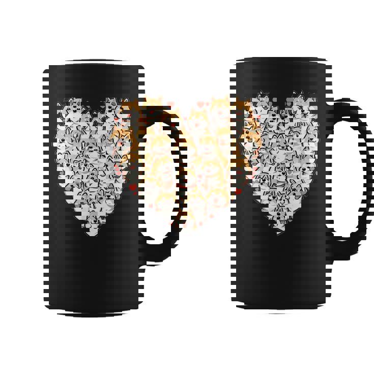 面白いtシャツ 柴犬 ハート イヌ わんこ メンズ 犬好き グッズ かわいい おもしろ 面白い 服 ネタ コーヒーマグ