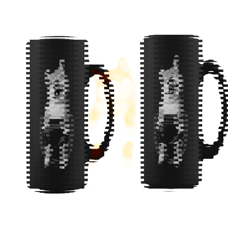 面白いtシャツ 柴犬 ポケット イヌ わんこ メンズ 犬好き グッズ かわいい おもしろ 面白い 服 ネタ コーヒーマグ