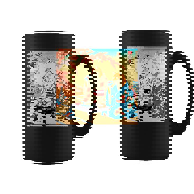 面白いtシャツ 柴犬 酒 イヌ わんこ メンズ 犬好き グッズ かわいい おもしろ 面白い 服 ネタ 浮世絵 コーヒーマグ