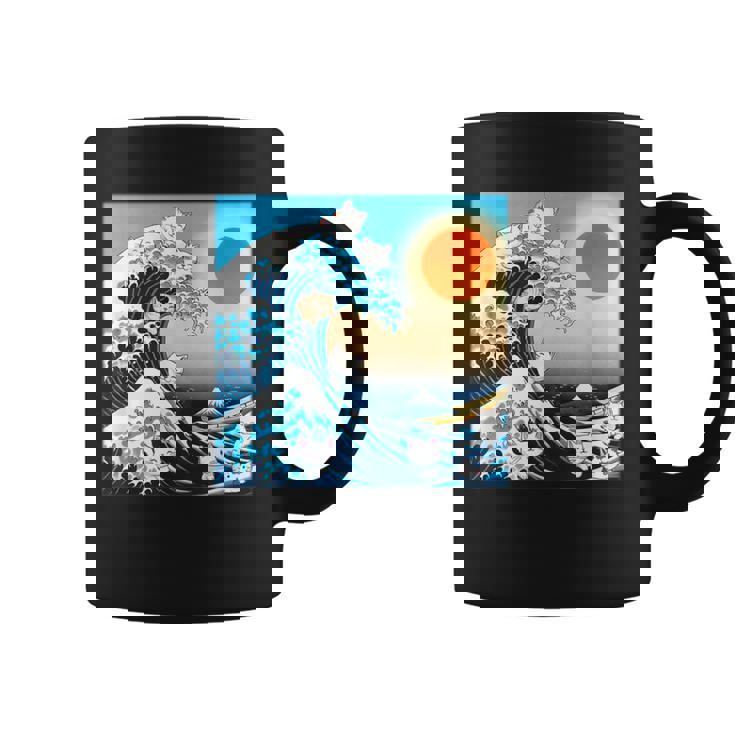 面白いtシャツ 猫 ネコ 浮世絵 海 メンズ 猫好き グッズ おもしろ 面白い 服 ネタ にゃんこ 猫の下僕 コーヒーマグ