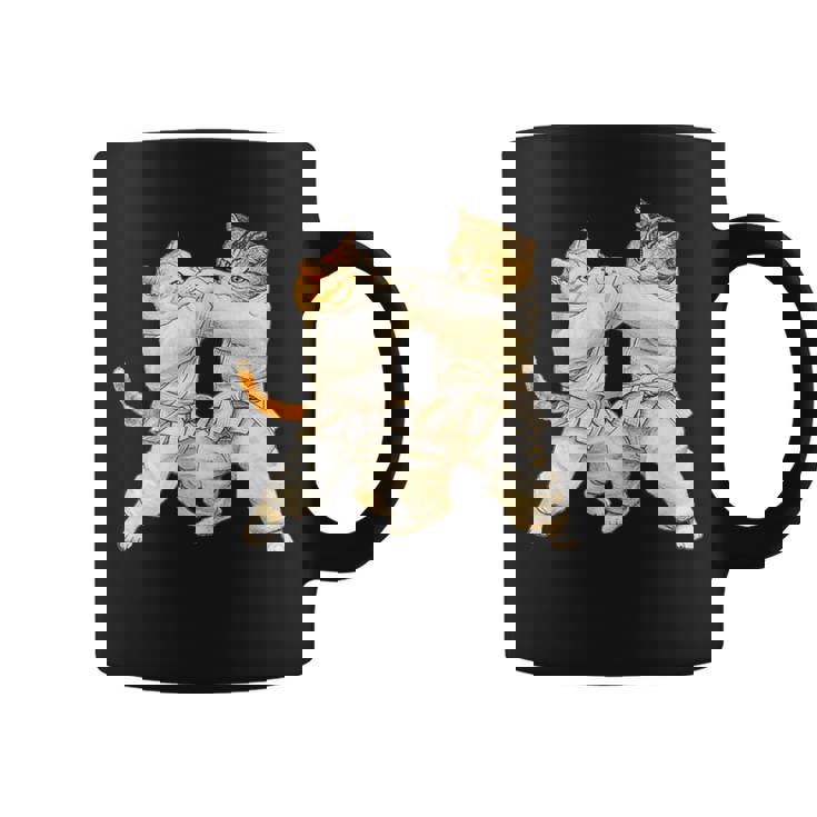 面白いtシャツ 猫 柔道 ネコ メンズ 猫好き グッズ おもしろ 面白い 服 ネタ にゃんこ 猫の下僕 柔術 コーヒーマグ