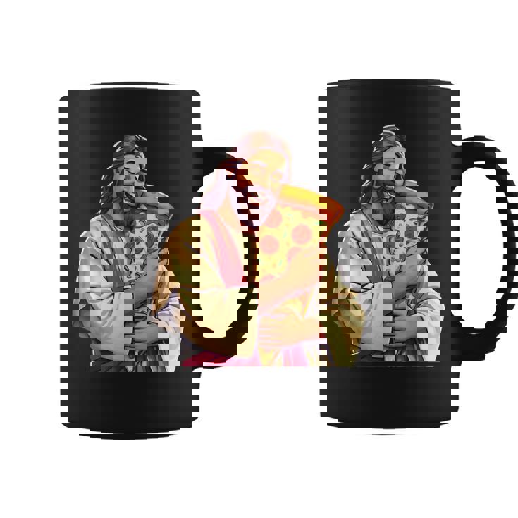 面白いイエスピザ愛好家クリスチャンユーモアtシャツ ピザジョーク コーヒーマグ