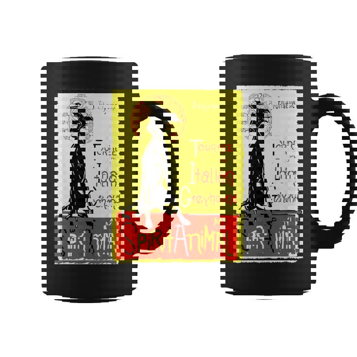 面白いイタリアングレイハウンド ドッグアート イタリアングレイハウンド ギフト コーヒーマグ