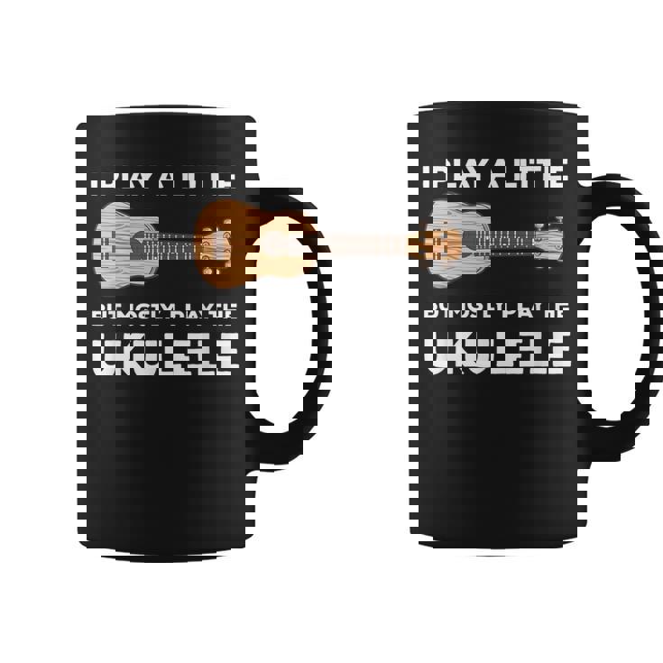 面白いウクレレ服ギターワードプレイ コーヒーマグ