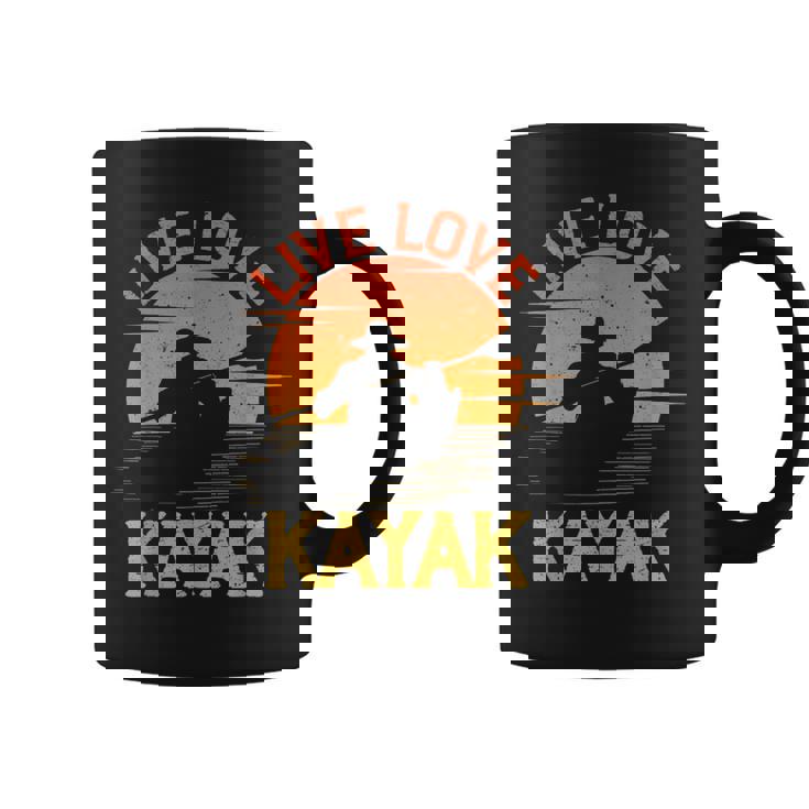 面白いカヤック愛好家 カヤックライブ ラブカヤック コーヒーマグ