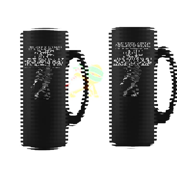 面白いクリスマス忍者ジンジャーブレッドマン コーヒーマグ