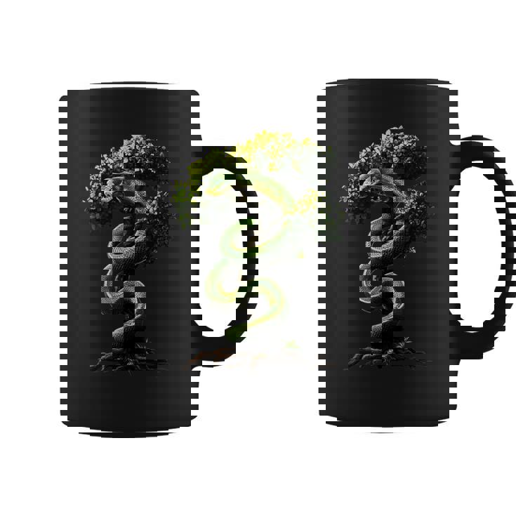 面白いグリーン ツリー パイソン愛好家ヘビ爬虫類 Green Tree Pythonnake Lover コーヒーマグ