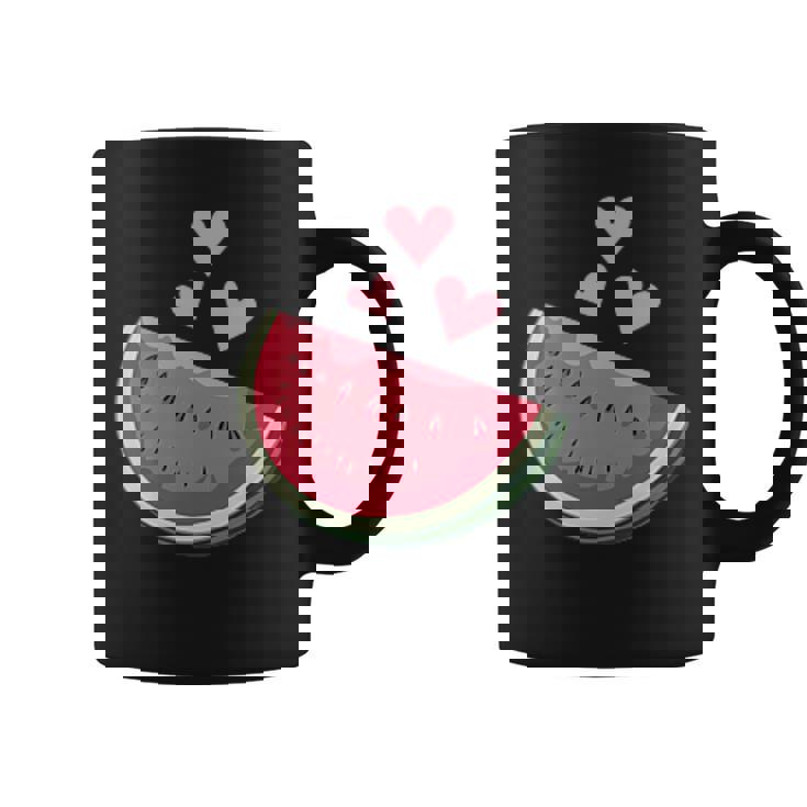 面白いスイカ ハワイアンビーチバケーション ラブスイカ コーヒーマグ