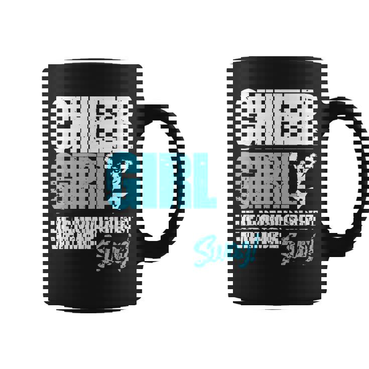 面白いチアリーダーシャツ かわいいチアリーディングガールギフト コーヒーマグ