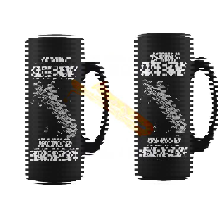 面白いバリトンサックスのデザイン私はサックスを持っています コーヒーマグ