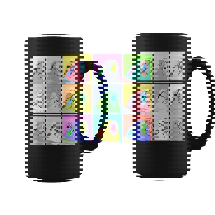 面白いポップアート オカメインコ かわいい鳥 オウム コーヒーマグ