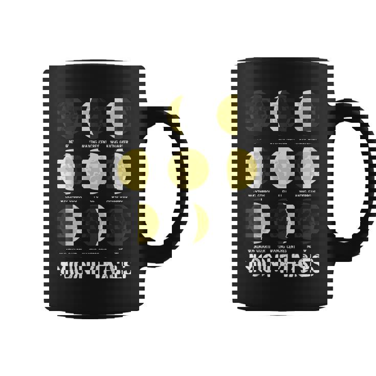 面白いムーンアート メンズ レディース キッズ ムーンフェイズ 宇宙科学 コーヒーマグ