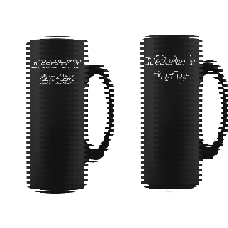 面白いモチベーションを高めるライフスベターインフリップフロップ コーヒーマグ