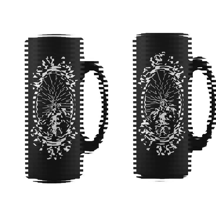 面白いロードバイク サイクリング It's Just A Hill Get Over It コーヒーマグ