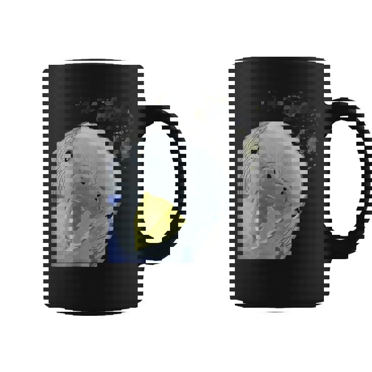 面白い好奇心インコのセキセイインコ コーヒーマグ