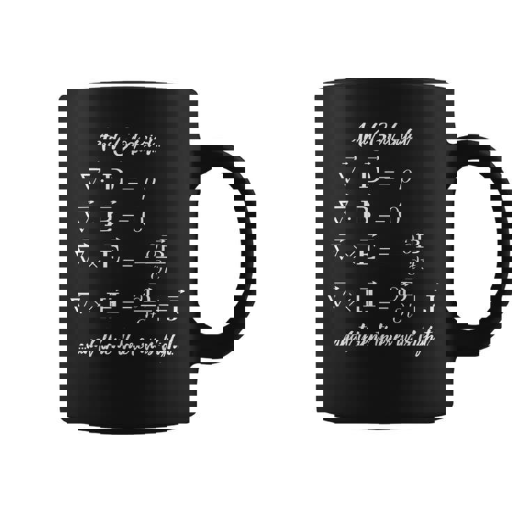 面白い数学教師シャツ – 宗教的なマクスウェル方程式 コーヒーマグ