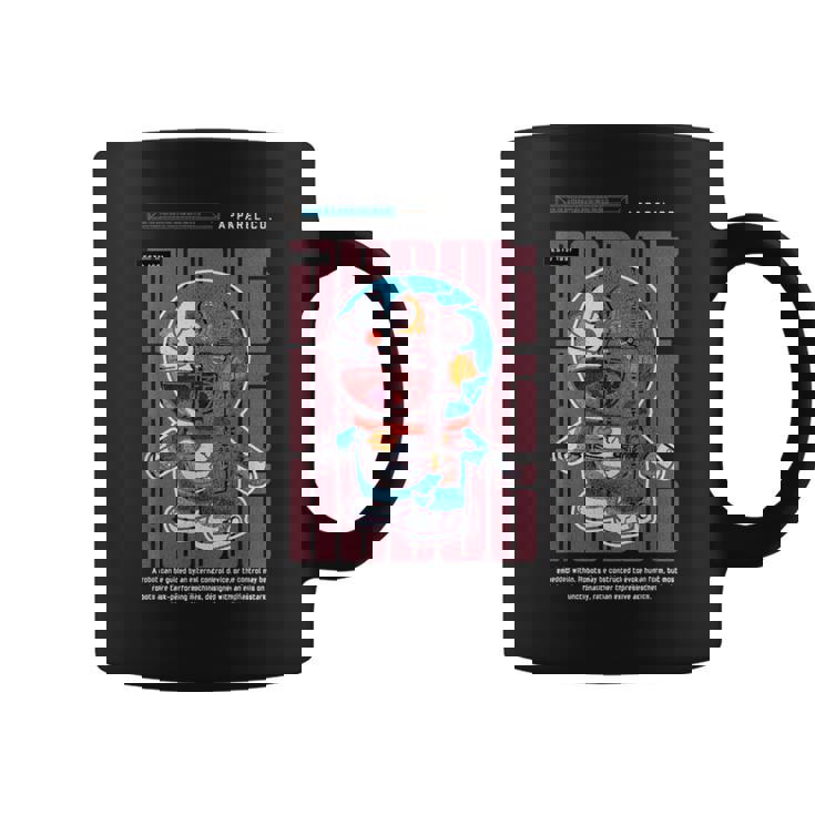 面白い日本のアニメスタイルアート ビンテージアニメ ロボットアートアニメ コーヒーマグ