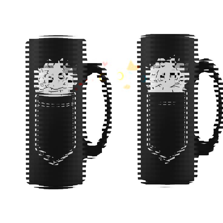 面白い猫 ポケット かわいい カワイイ キティ ラブ キャット ポケット付き コーヒーマグ