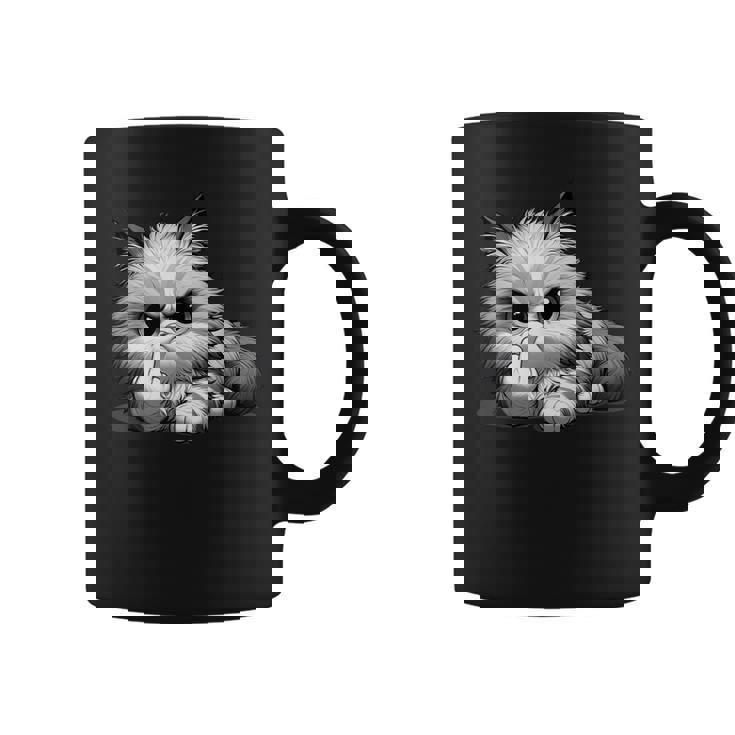 面白い猫 中指 皮肉 いたずらな 発言 コーヒーマグ