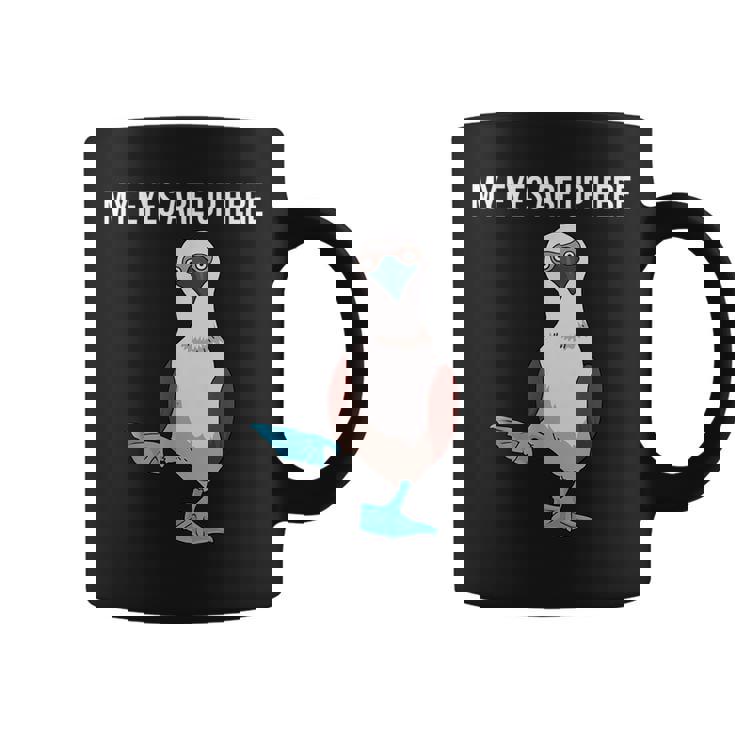 面白い鳥の贈り物女性男性アオアシカツオドリ コーヒーマグ