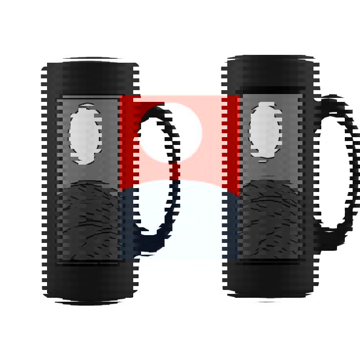 面白デザイン制作クラブオリジナルデザイン注目度no1日本のカルタ 花札 月 コーヒーマグ