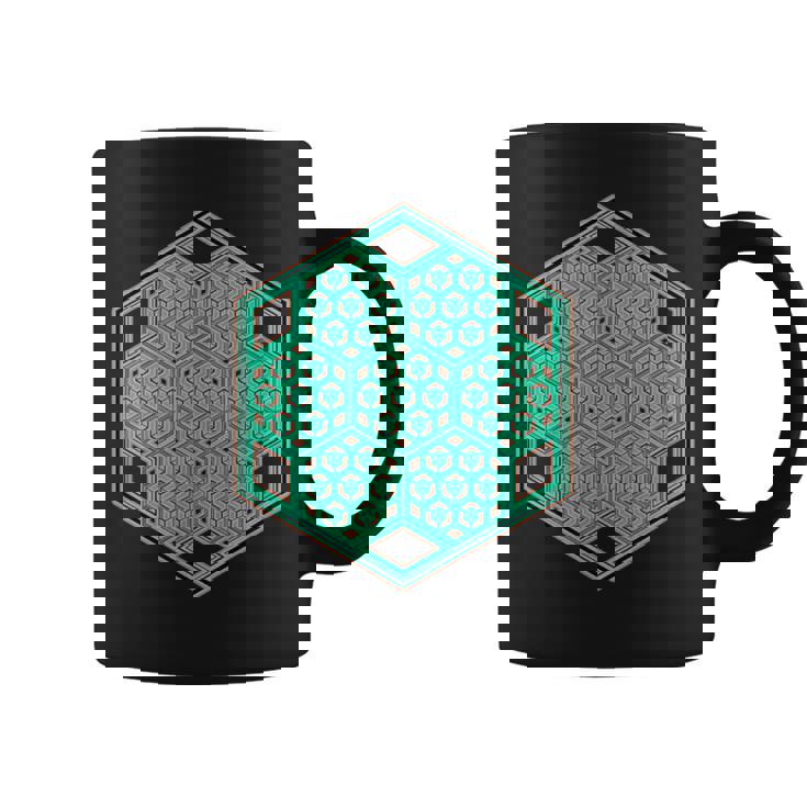 音楽祭 サイケデリックパターン テクノ トランス レイブ ゴア コーヒーマグ