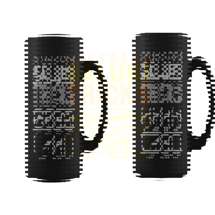 頑固なサルーキのトリックシャツ、面白いサルーキの所有者の贈り物、皮肉なサルーキの恋人 コーヒーマグ