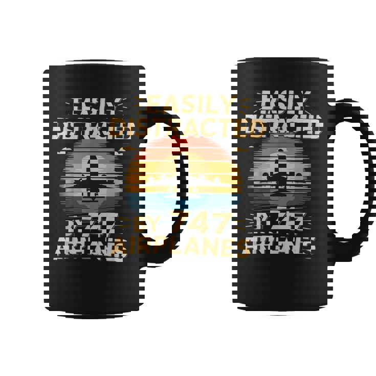 飛行機 簡単 気を取られる 747 飛行機 面白い パイロット コーヒーマグ