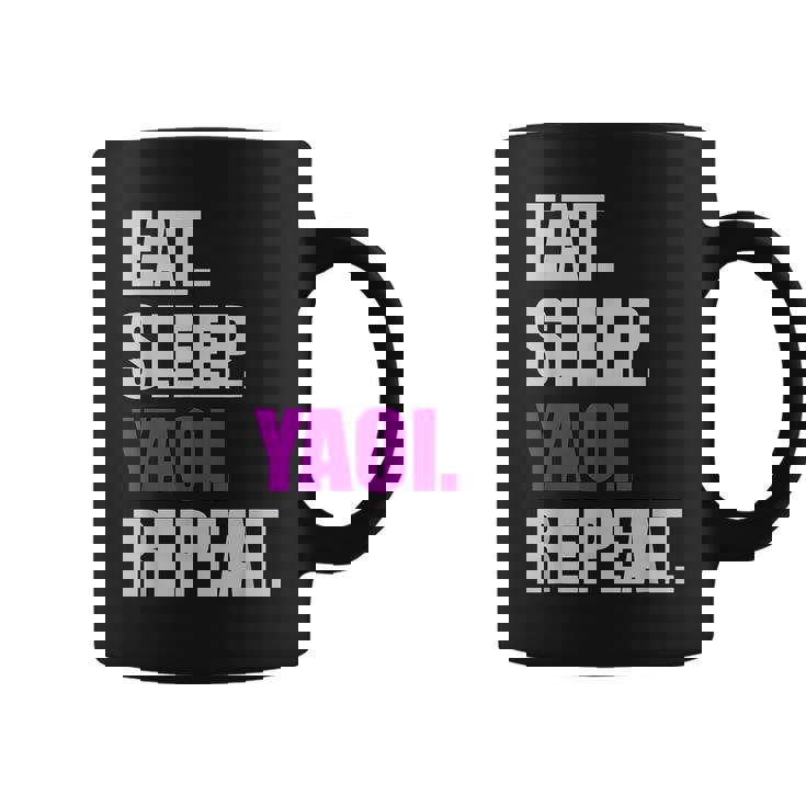 食べて寝てヤオイリピートヤオイボーイの恋愛漫画 コーヒーマグ