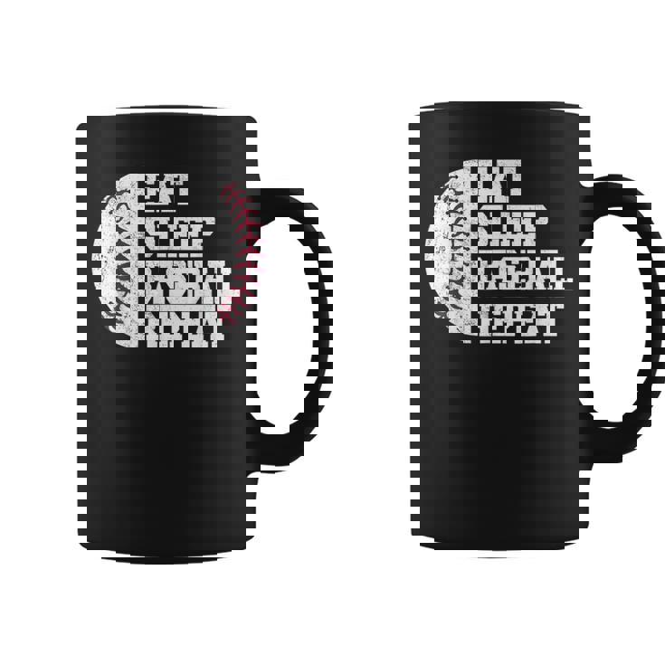 食べる、寝る、野球を繰り返す、野球選手、面白い、野球 コーヒーマグ