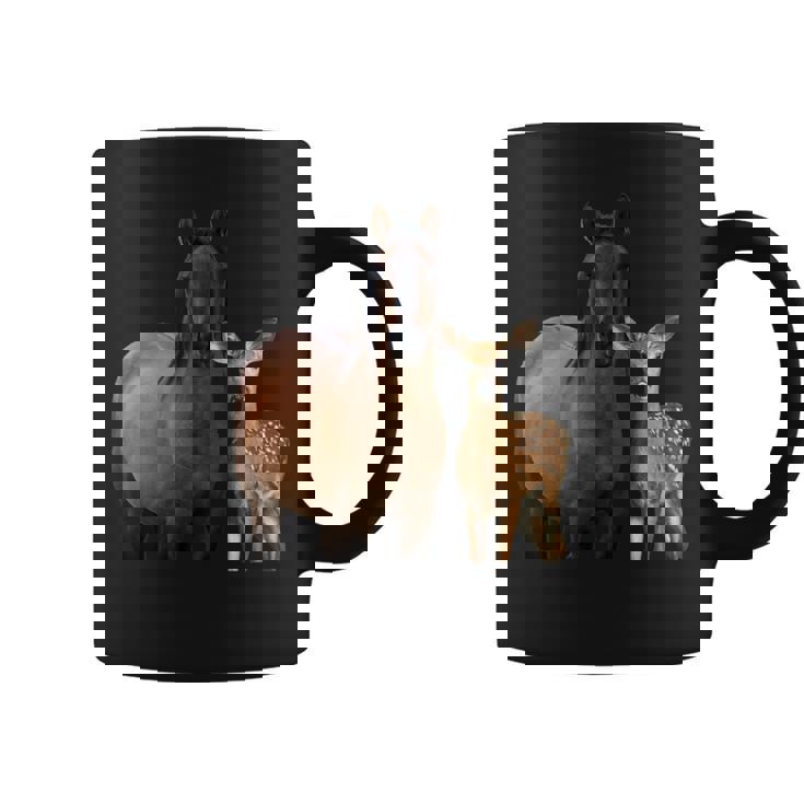 馬 鹿 面白いtシャツ バカ メンズ おもしろ 面白い 服 オリジナル おもしろグッズ ネタ 動物 ウマ シカ コーヒーマグ