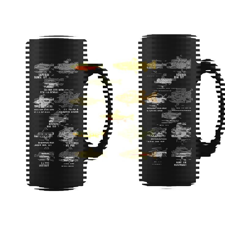 魚の種のトラウトのサーモンのバス釣りの漁師のアングラーのギフト コーヒーマグ
