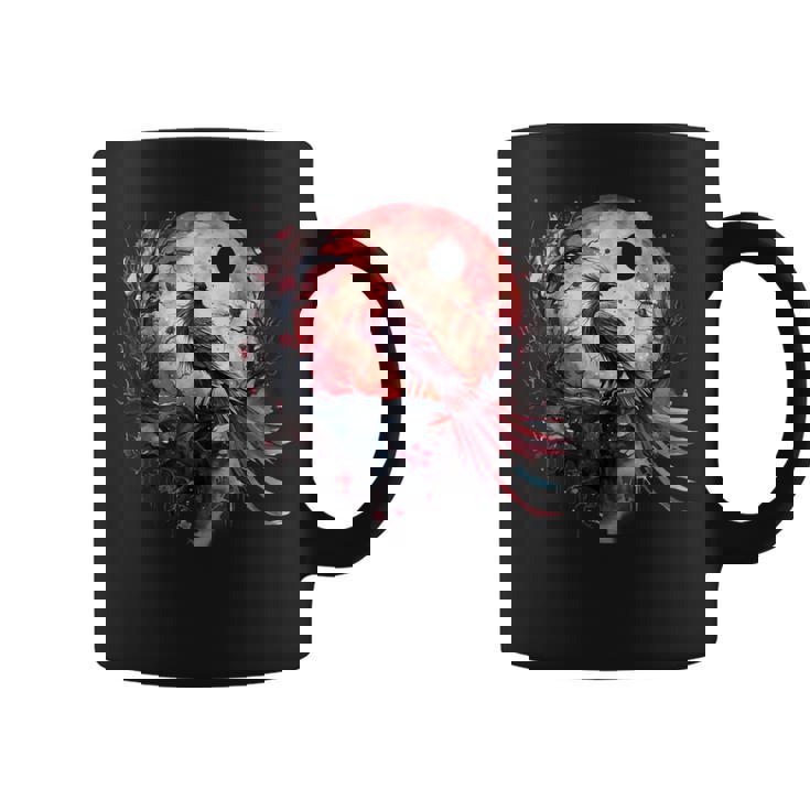 鳳凰 月 火 鳳凰 鳥 桜 木 神話 鳥 コーヒーマグ