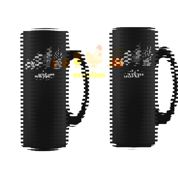 おもしろ 鶏の一生 Ovolution 食物連鎖 コーヒーマグ