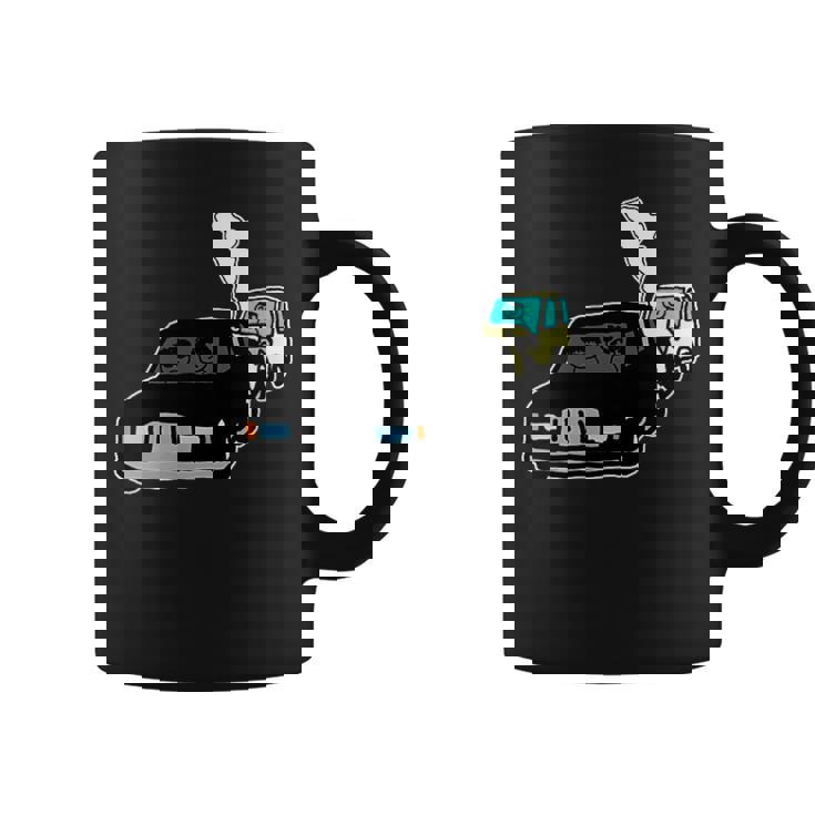 黒塗りの高級車よりも怖い無車検の軽自動車 コーヒーマグ