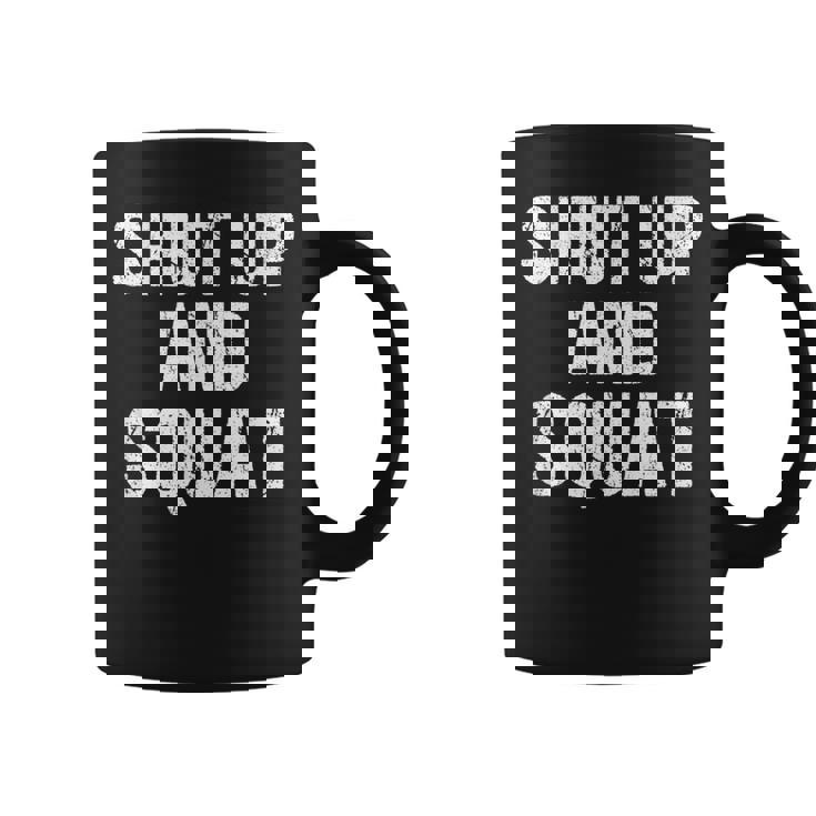 黙ってスクワット コーヒーマグ