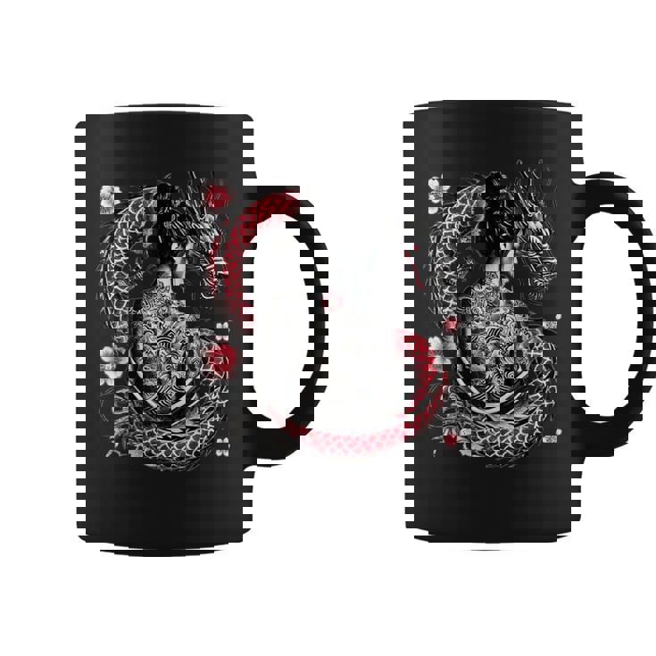 龍と刺青芸者 コーヒーマグ