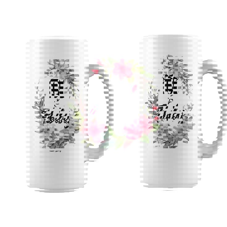 101歳&素晴らしいフローラルパーティーハッピー101歳の誕生日 コーヒーマグ