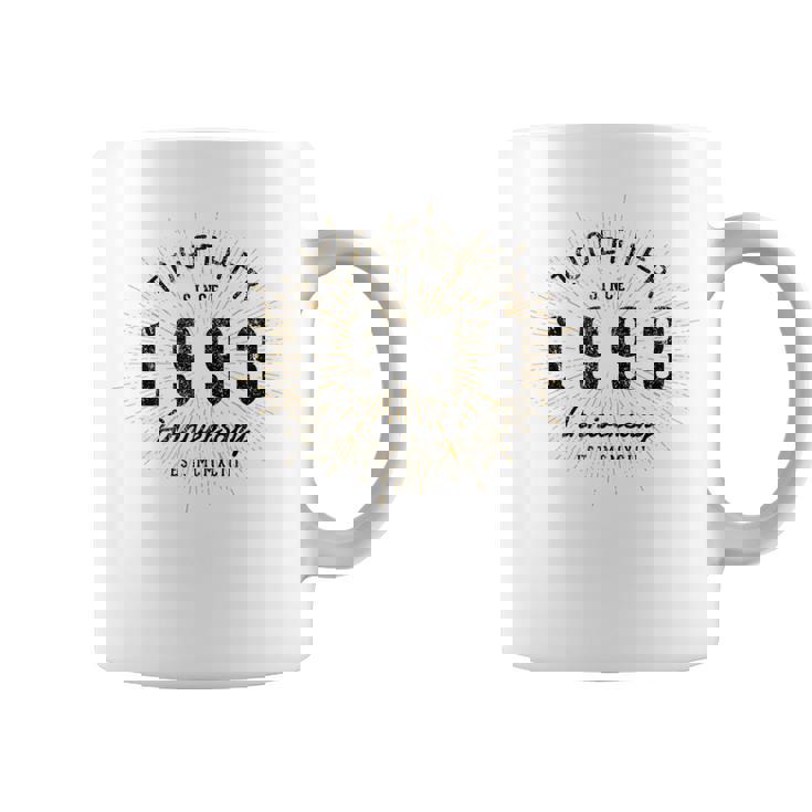 1993年から一緒にいるカップルの記念日のデザイン コーヒーマグ