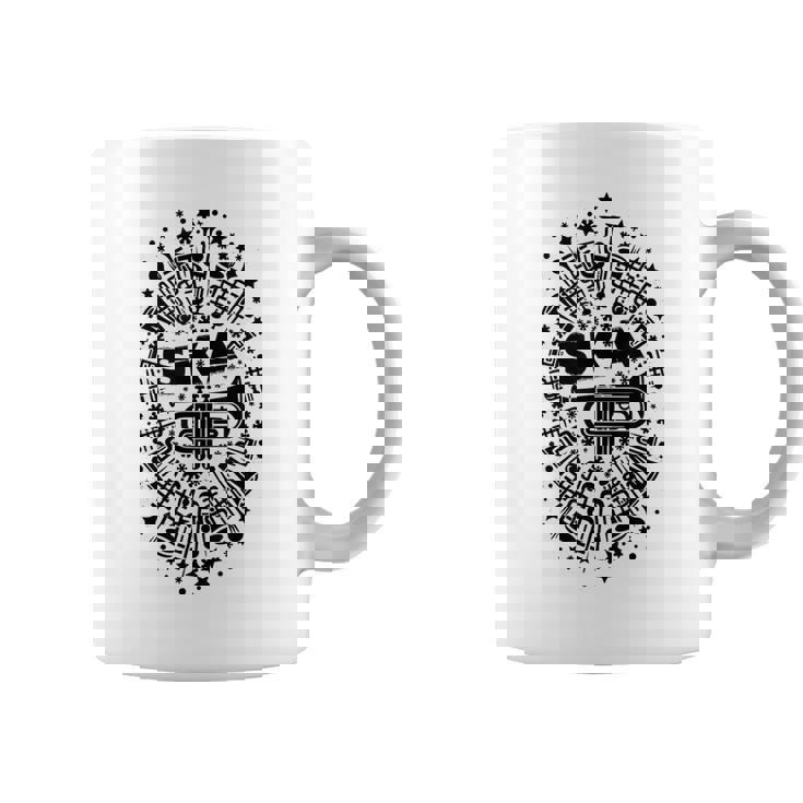 2トーン スカトランペット奏者 サムプリント コーヒーマグ