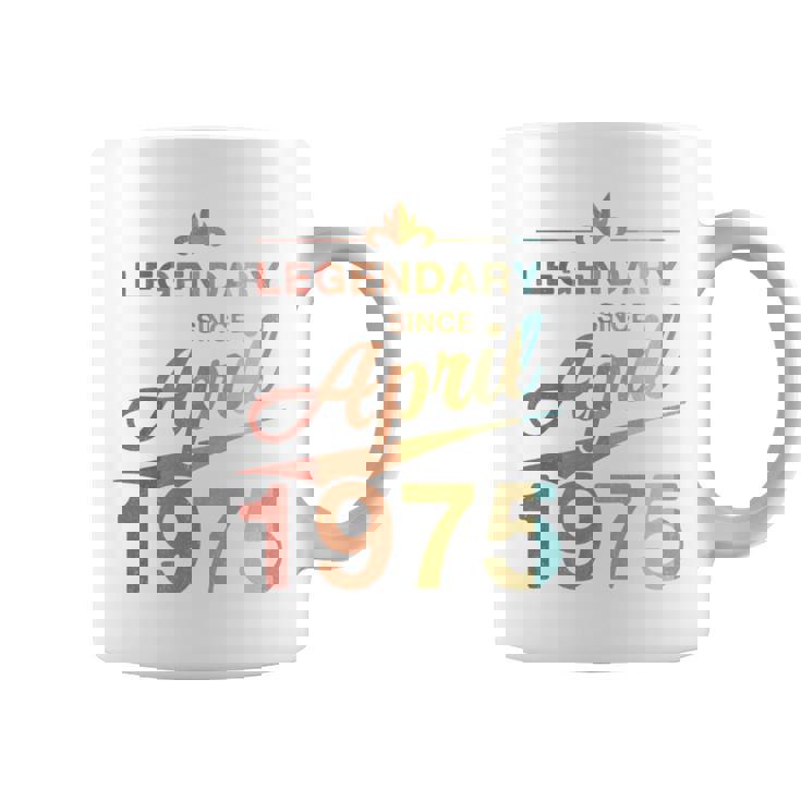 50Th Birthday 1975年4月生まれ 50歳 ヴィンテージ 長袖tシャツ コーヒーマグ