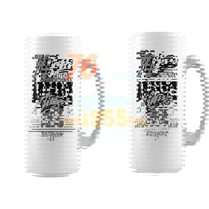 70歳の誕生日 ヴィンテージ 1955 70 Years Of Being Awesome レトロ コーヒーマグ