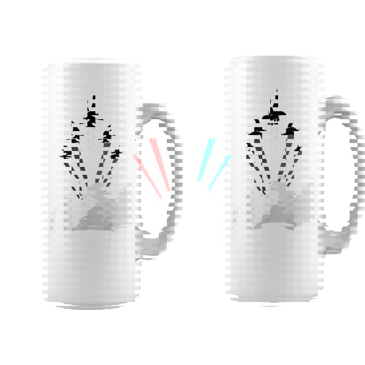 7月4日アメリカ独立記念日戦闘機ジェットクールグラフィック コーヒーマグ