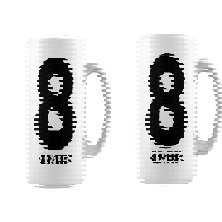 8 数字 コーヒーマグ
