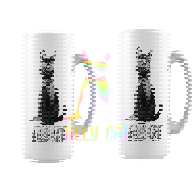 Ally Cat Lgbtゲイプライド月間2025レインボー平等権 コーヒーマグ