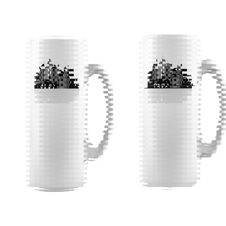 Atlanta Ga スカイライン 摩天楼 シティシルエット コーヒーマグ