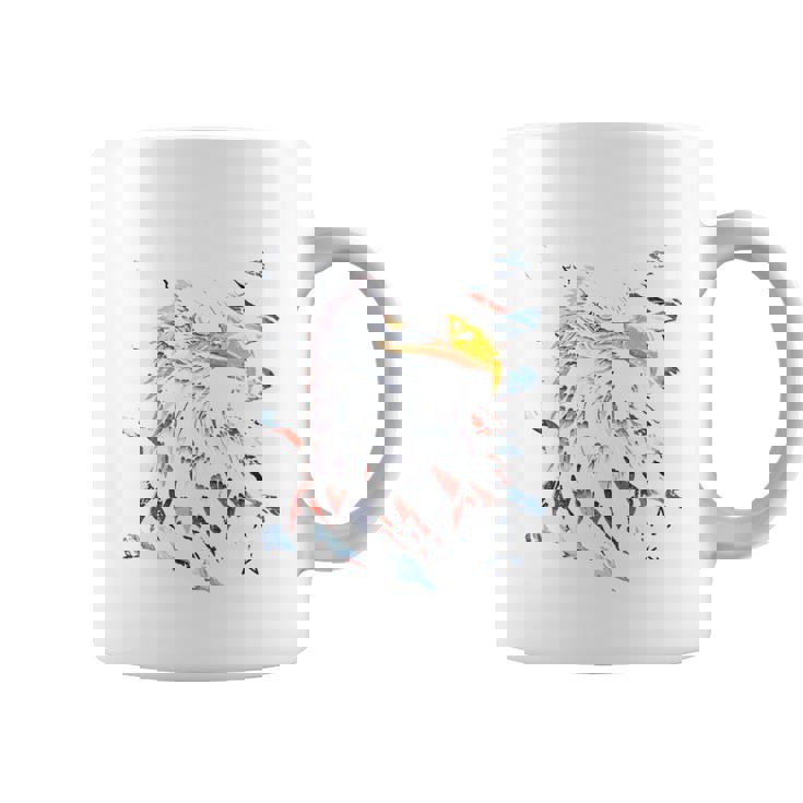 Atoka Tn 愛国的なイーグル アメリカ国旗 アンティーク調デザイン 長袖tシャツ コーヒーマグ