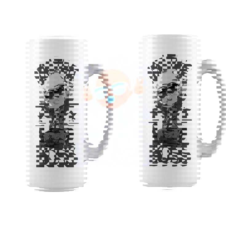 Baby Boss I'm The Boss レトロ Like A Boss キッズ コーヒーマグ